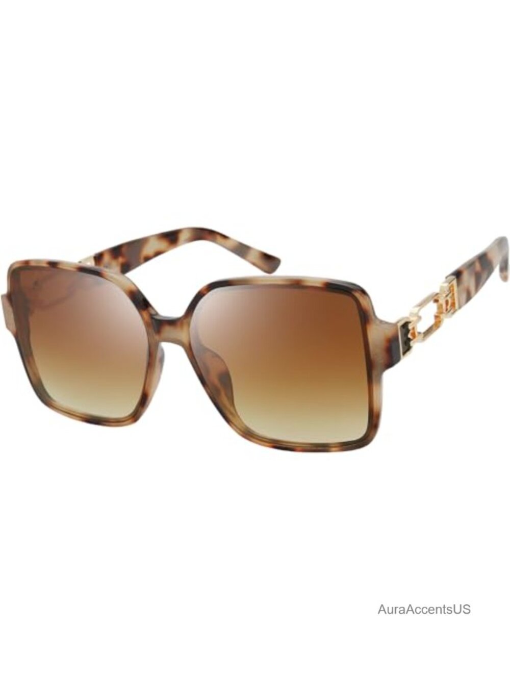 Oversized Square Hybrid Butterfly Fashion Sunglasses UV400 Gradient Lens